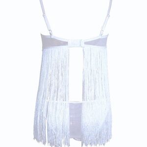 Jezebel White Fringe Chemise Intimates